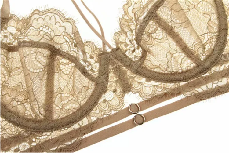 Хит продаж, женский кружевной бюстгальтер, комплект, модный кружевной прозрачный бюстгальтер пуш-ап, Комплект трусов, Женский комплект нижнего белья