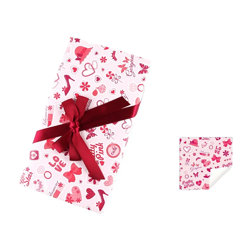 Wholesale Eco Friendly Tissue Paper Hand Painted Holiday Graduation Gifts Box Wrapping Paper Christmas Wrap Paper For Girl