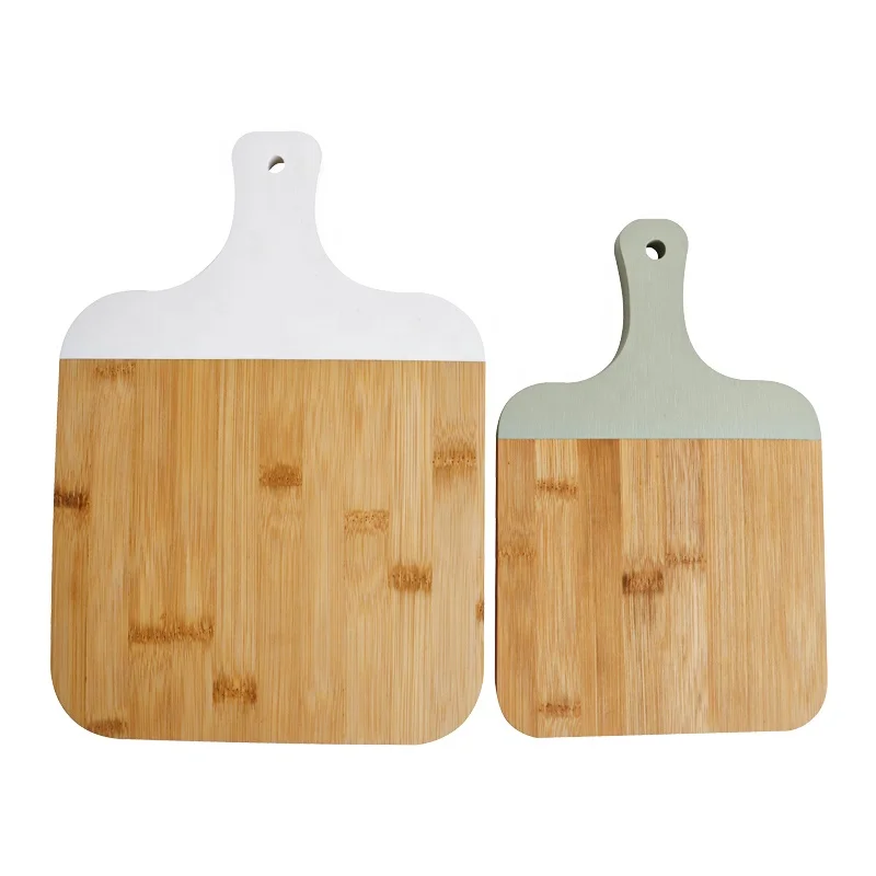 Custom design sublimation bamboo kitchen chopping cutting board set with handle