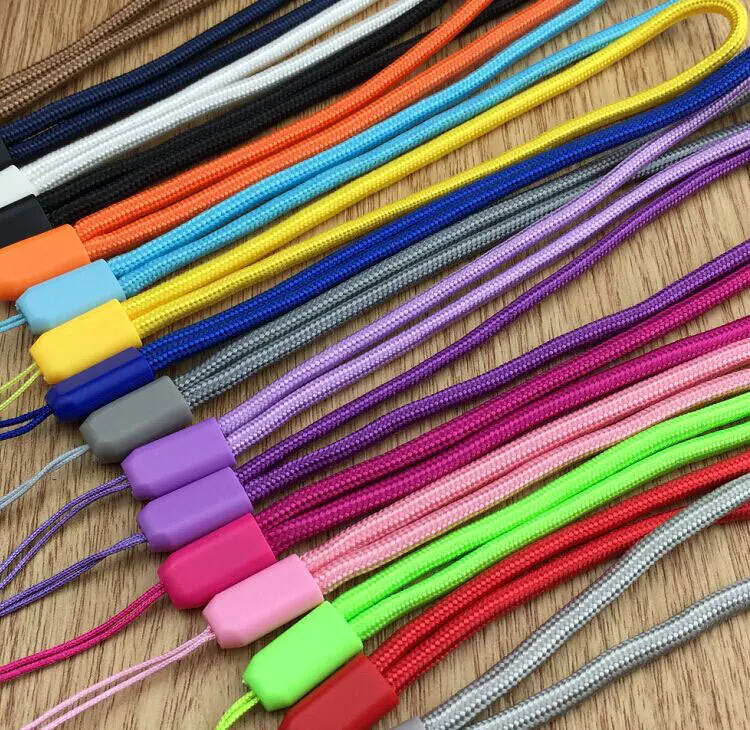 Colorful Wrist Strap Nylon Phone Rope Water Cup Work Permit Lanyard Umbrella Hanging Rope DIY Rope