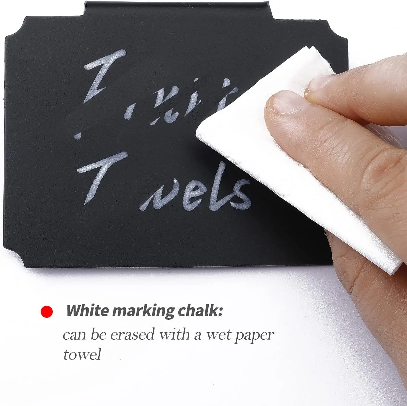 Plastic Label Clip on Removable Basket Label Kitchen Pantry Basket Label Clip with Chalk Markers