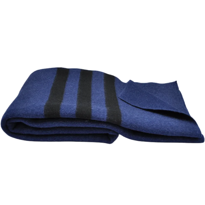 Синие оливково-зеленые армейские Одеяла из 70% шерсти 30% полиэстера прочные зимние чрезвычайные ситуации для оказания помощи в тюрьме