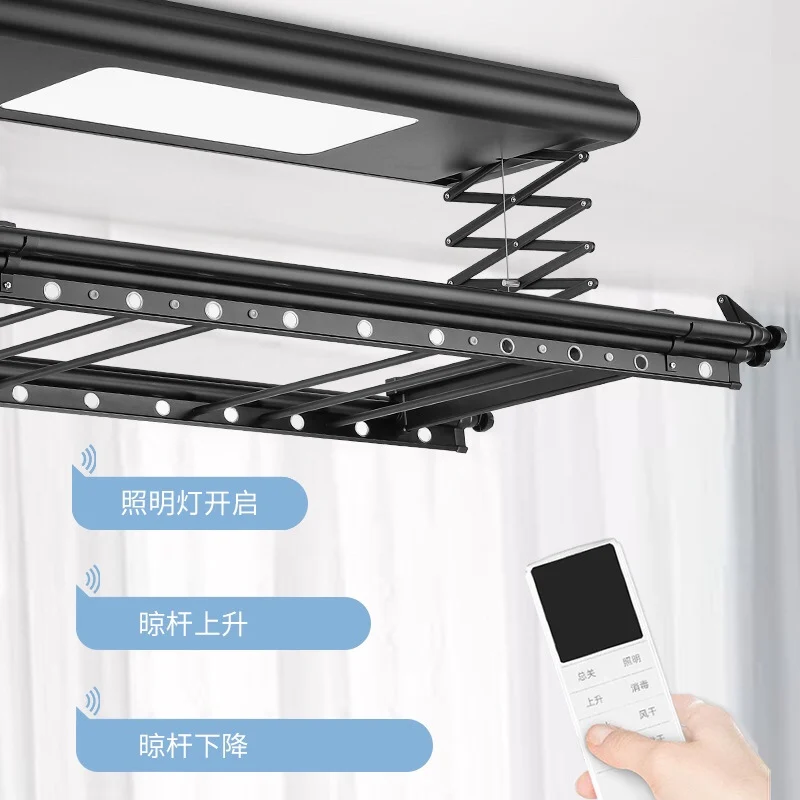 Multifunction Electric Automatic laundry lifting rack Folding Clothes Drying Hanger Dryer Rack