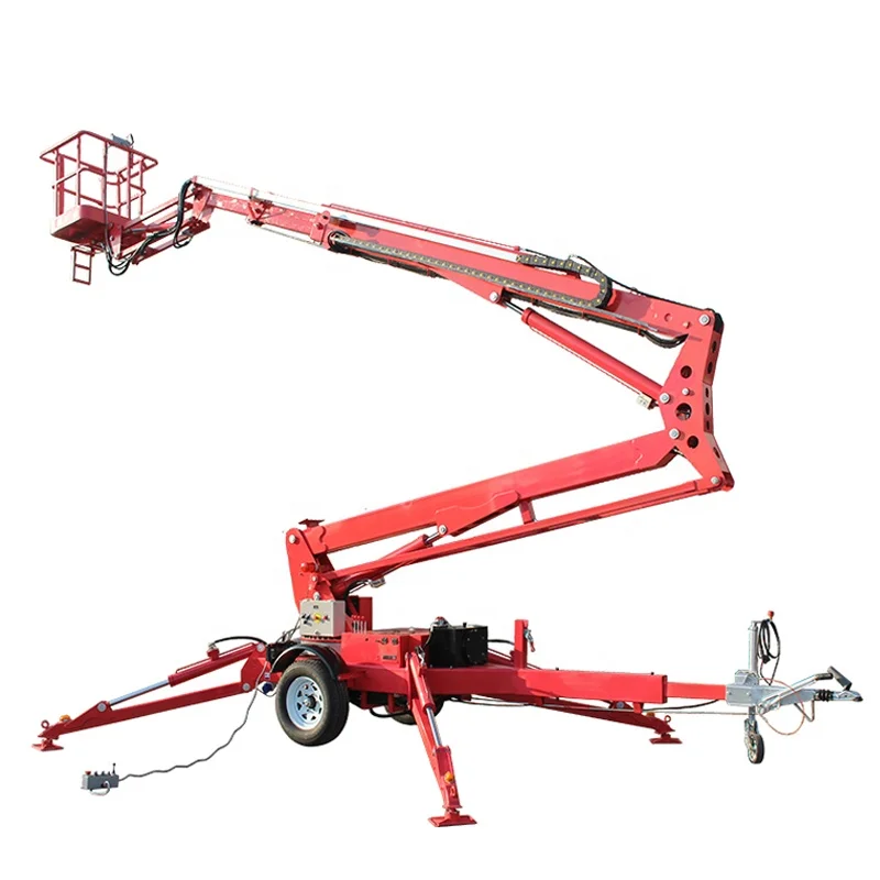 
20m Electric Hydraulic Trailed Towable Spider Aerial Boom Lift 