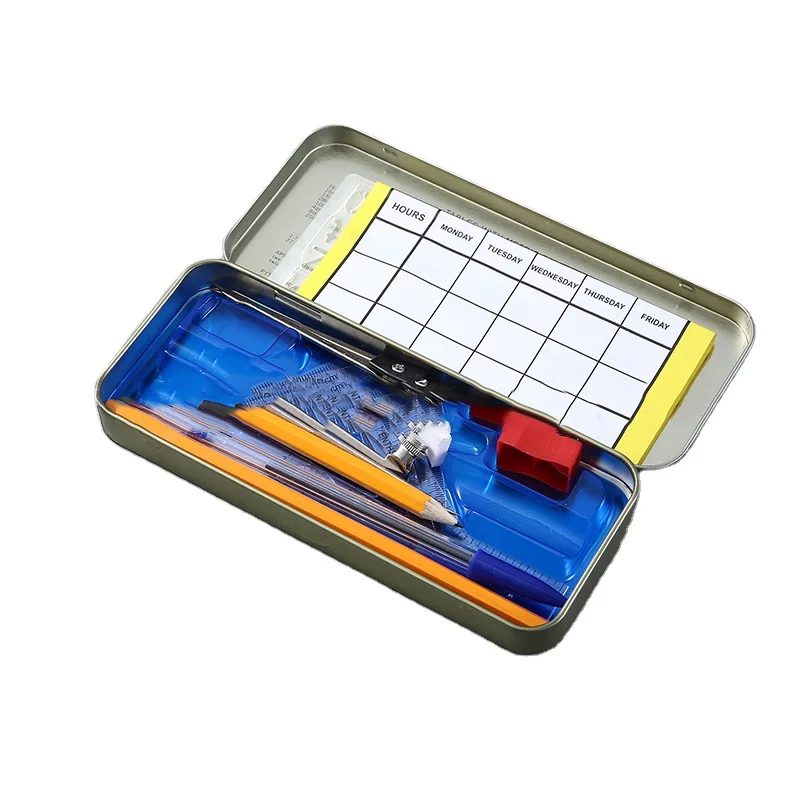 New Arrival Durable Premium Compass Set School Student Stationery With Ruler Geometric Drawing Supplies
