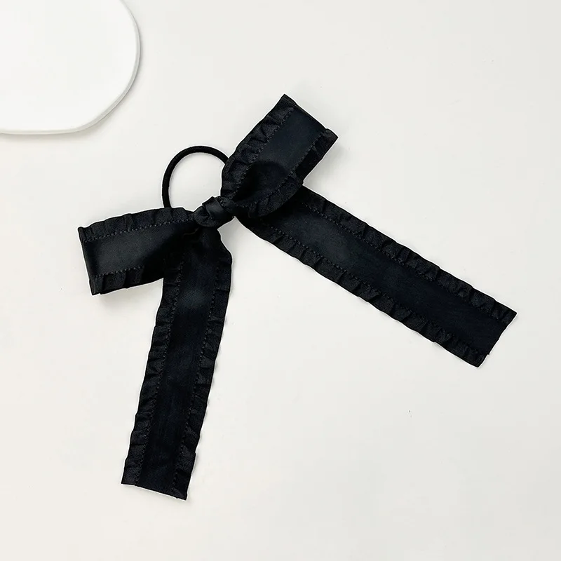 Ballet Style Wave Bow Ribbon Hair Rope Cute Double ponytail Bow Hair Accessories for Women
