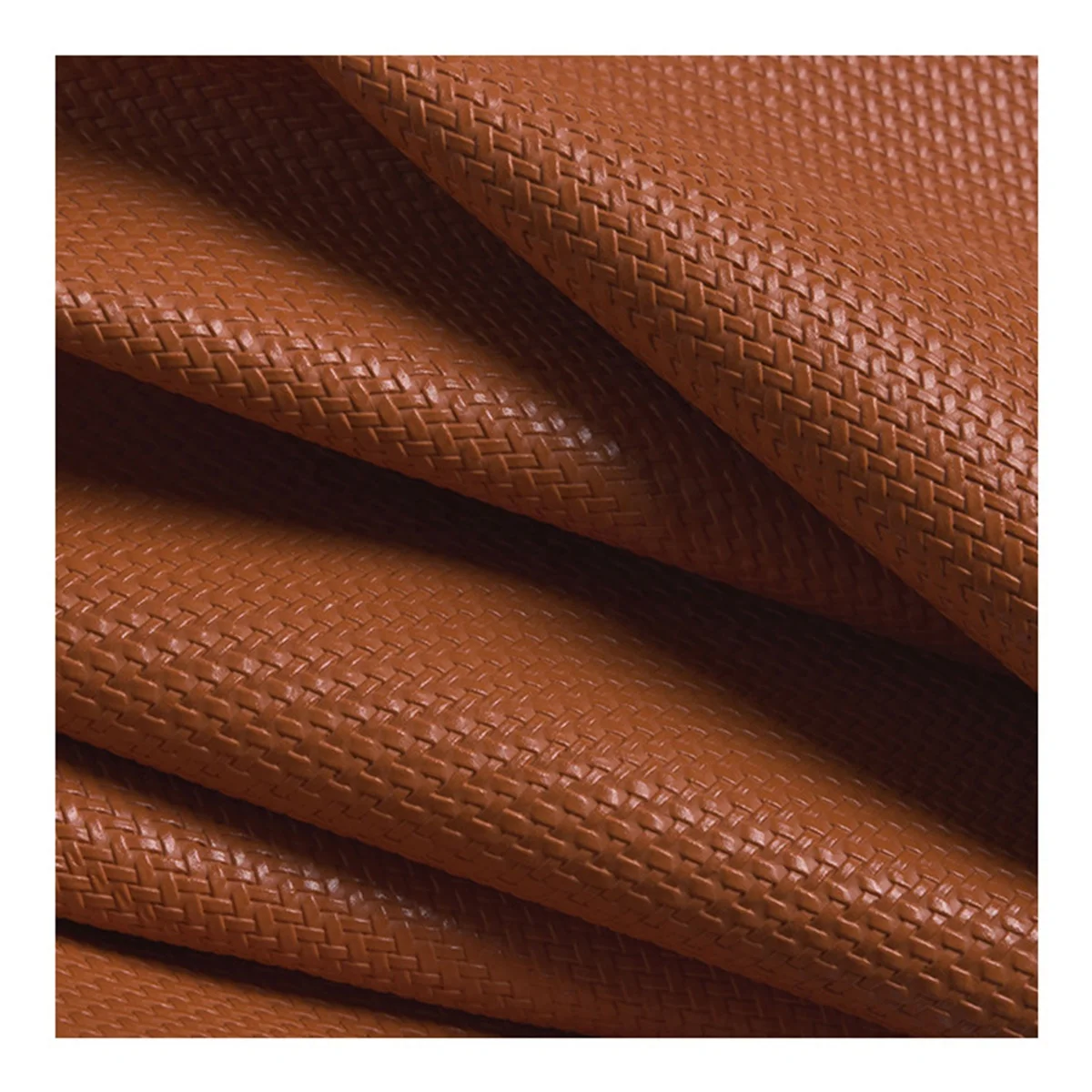 Synthetic Pu Leather weave pattern PU Waterproof and durable use for bag belt seat