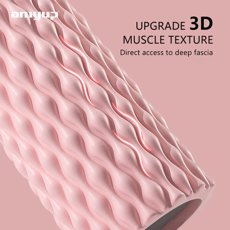 Custom design eva foam roller Muscle Fitness Massage Hollow Yoga roller water drop shape body foam roller