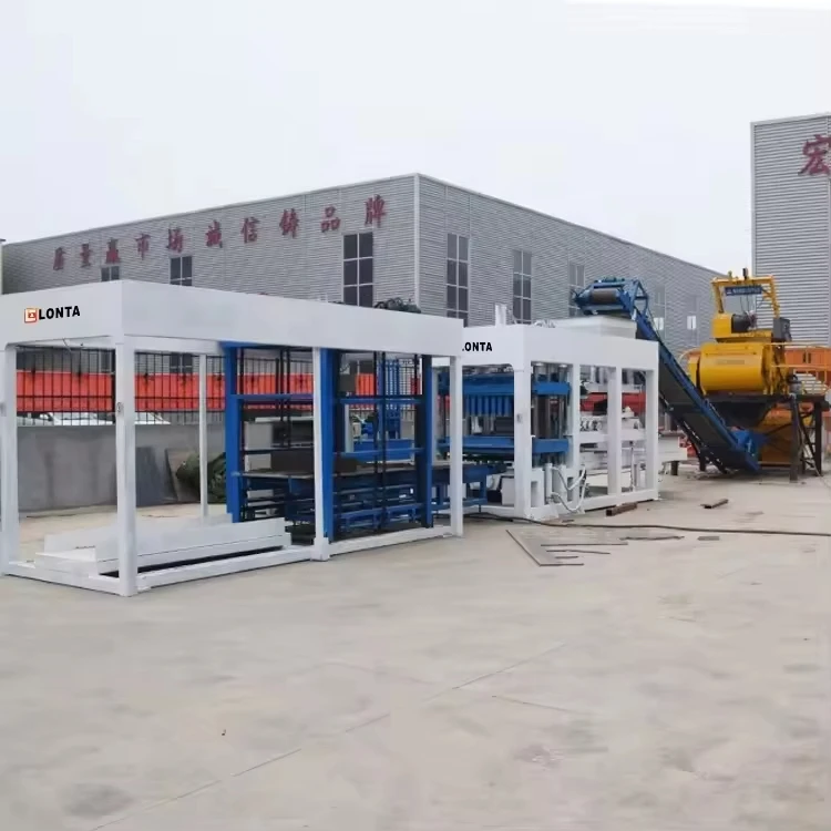 LONTA QT8-15 full automatic hydraulic hollow solid paving fly ash cement concrete brick block making machine in saudi arabia uae