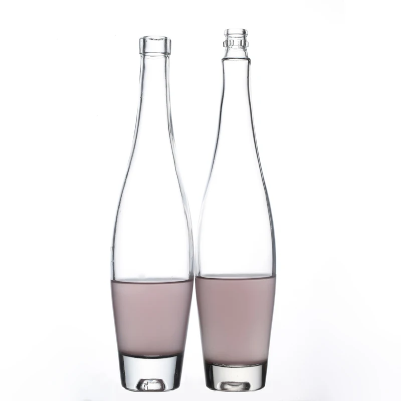 Wholesale Crystal High Quality Empty Clear Glass Liquor Bottles For Vodka Whiskey