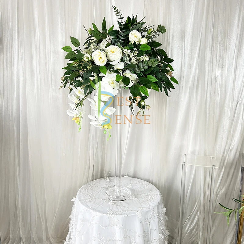 Wedding decoration round acrylic flower centerpiece display stand