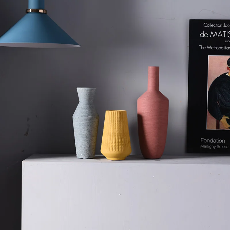  Лидер продаж аксессуары для домашнего декора керамические вазы Morandi Nordic украшения дома отеля и