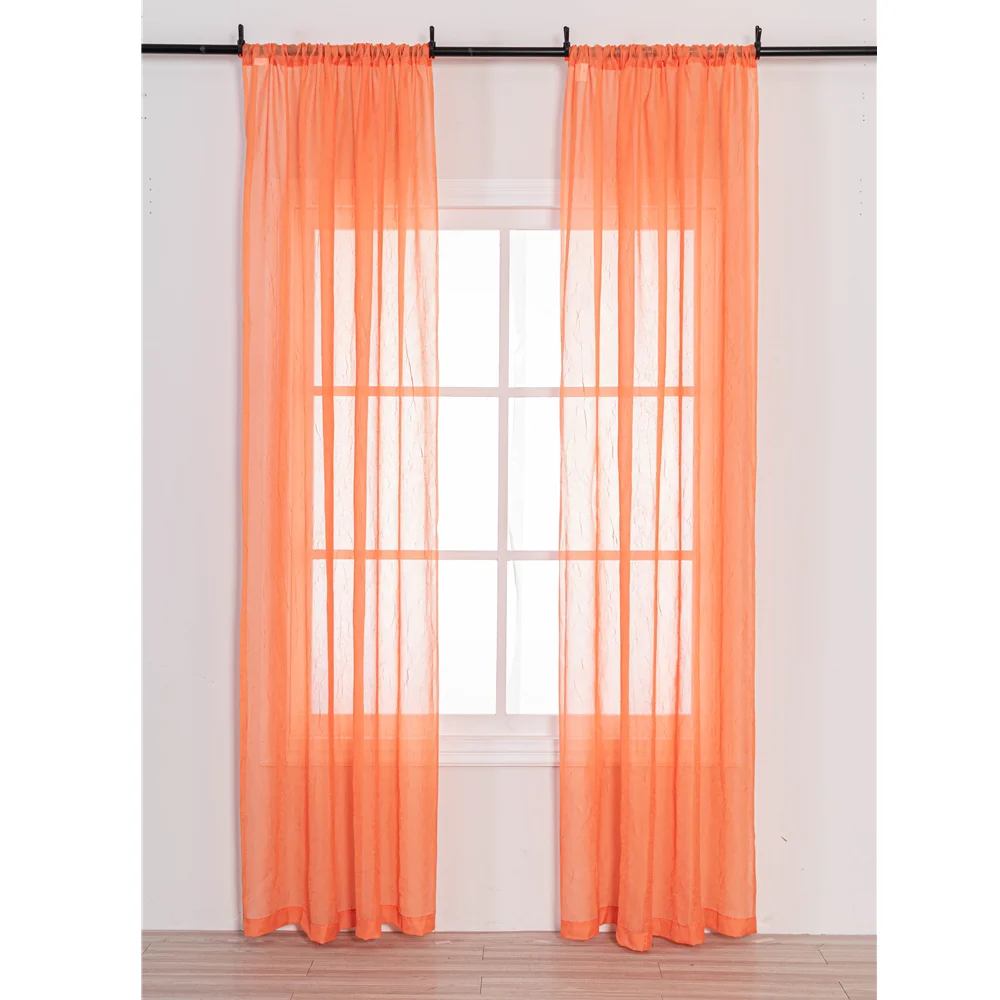 Wholesale 100% Polyester european silver sheer curtain living room window curtain curtains rideaux