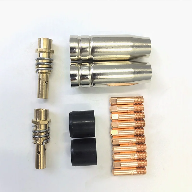 15AK M6 * 0.8 / 0.9 / 1.0 / 1.2 Mig Mag Torch Kit Tip Nozzle Diffuser Coupler Swan