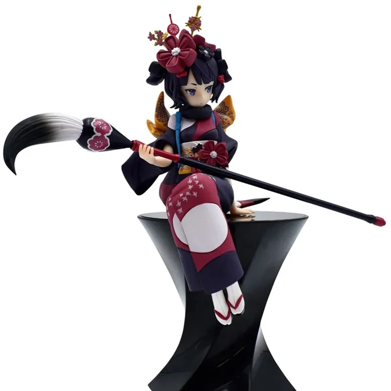 18CM Japan Anime Fate/Grand Order Figure Katsushika Hokusai Seated Model PVC Anime Character Prototype