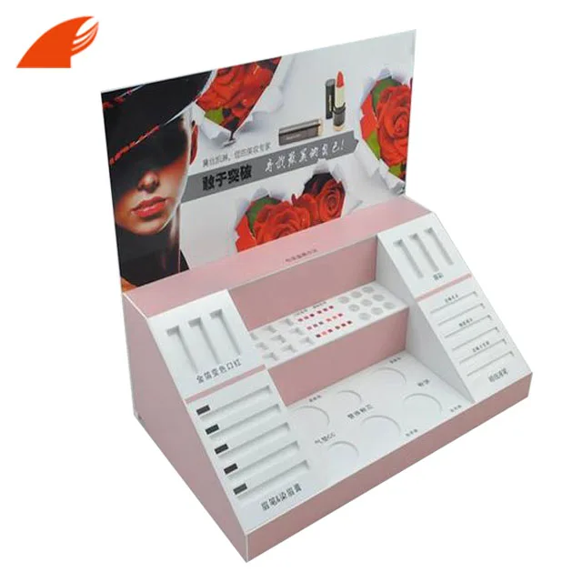Exquisite Cosmetic paper cardboard assembled   Display Cabinet/Walmart PDQ Display For Kids Lipstick