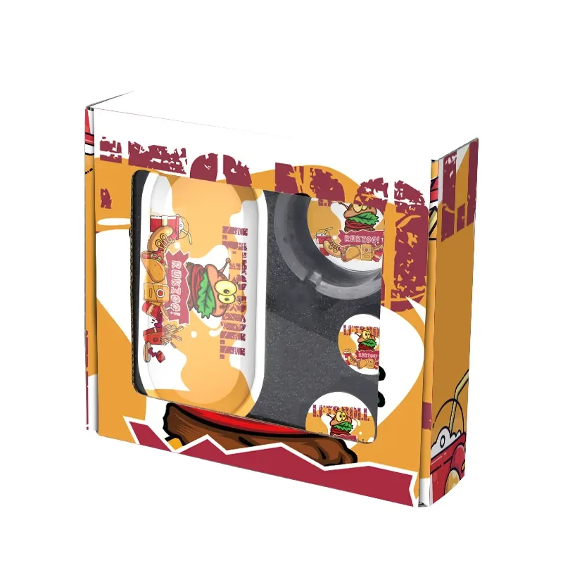 2023 New Factory Direct Sale 5 Piece Smoking Set Box Rolling Tray Smoking Accessories Kit