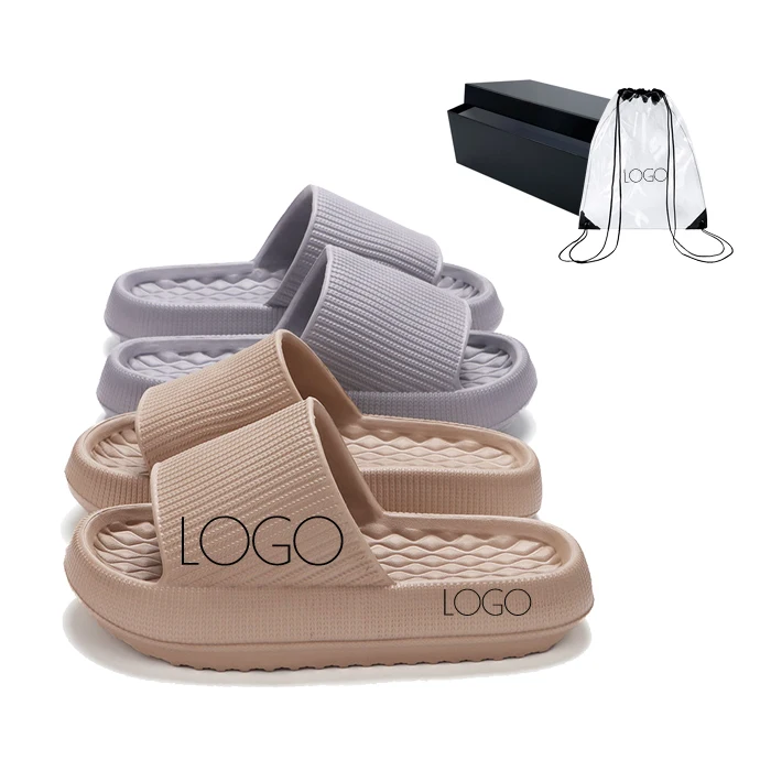 Custom slippers Cloud Slides Adjustable EVA Thick Sole Non-Slip Flat Sandals Men Casual Sport Slides Slippers for men women