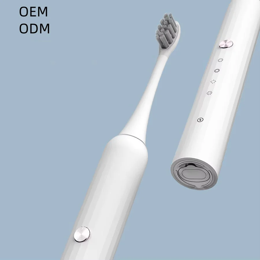 Custom Teeth White Toothbrush Manufacturer Rechargeable Waterproof Sonic Electrical Toothbrush for Adults