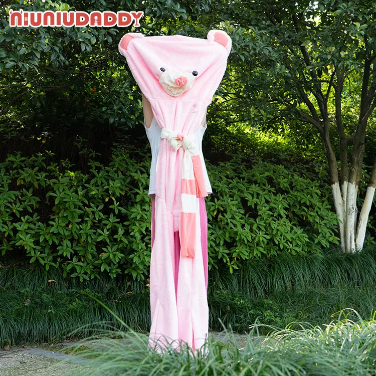 Niuniu Daddy 120cm Big Giant Animal Bear Teddy Bear Coat Plush Fabric HIgh Quality No Lint-free Cony Fur Material Soft Toy Doll