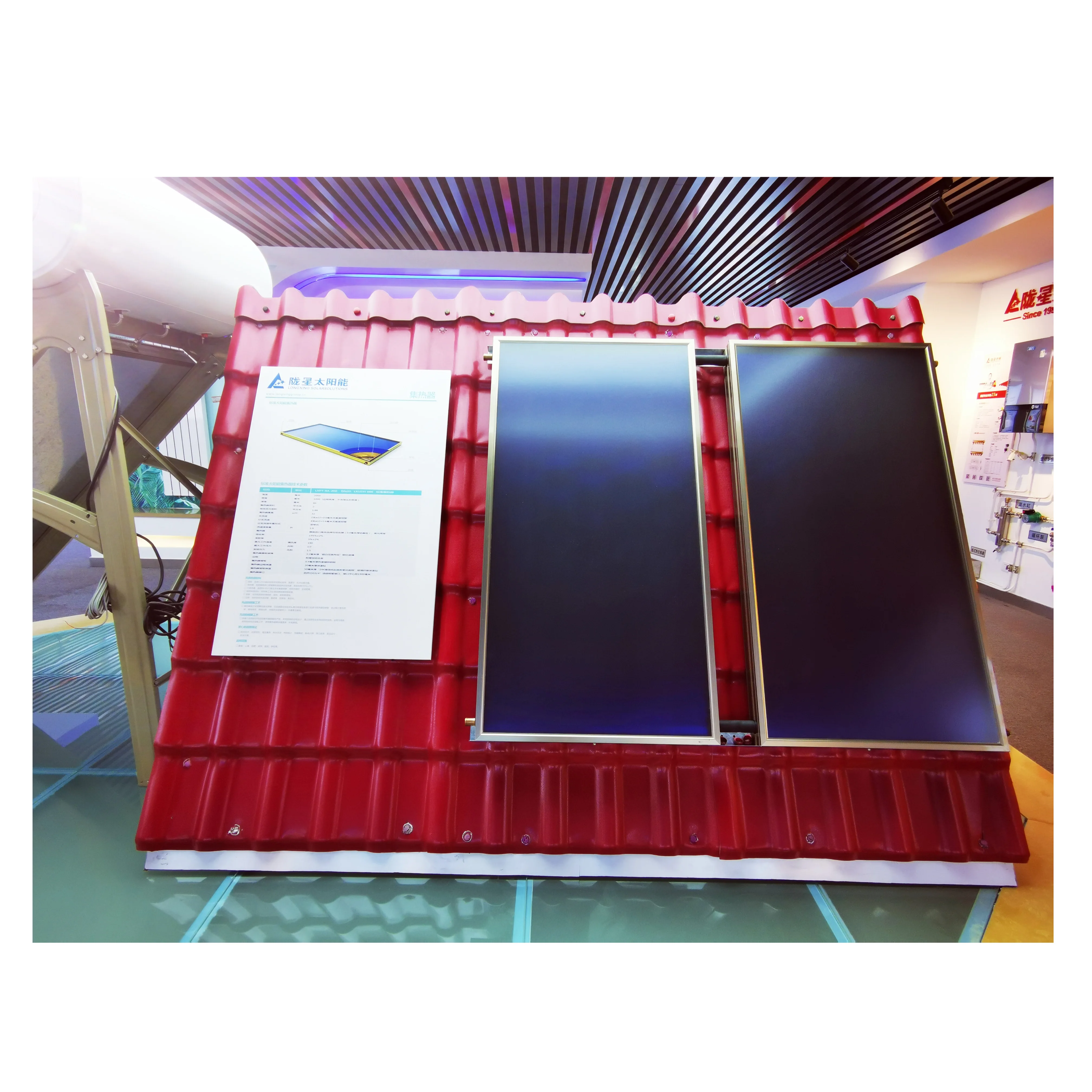 Modern Hydronic 100l europe solar water heater panel solar water heaters 100 liters in dubai
