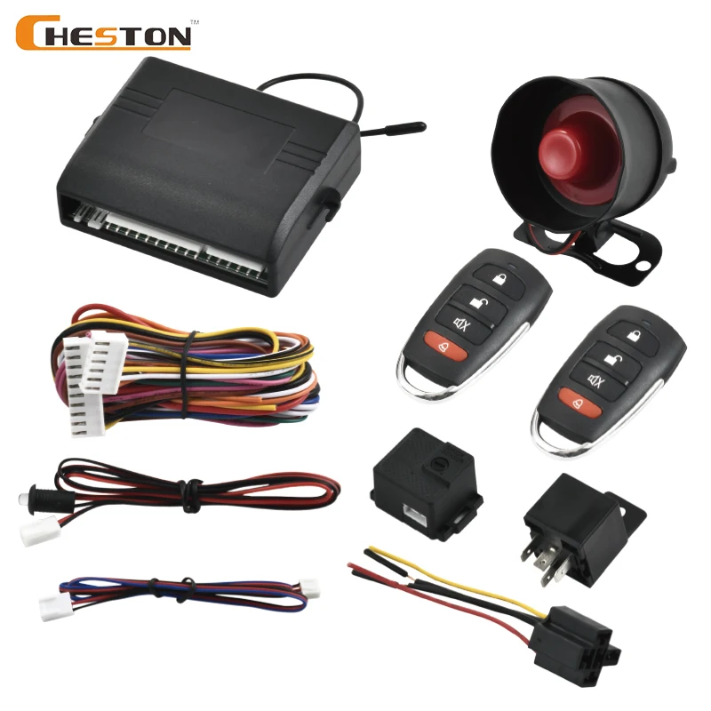 Good Quality Anti-Hijacking By Driver Door And Acc On And Remote Control Car Alarm System