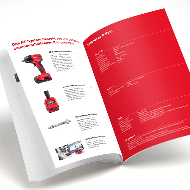 Professional factory custom paper & paperboard printing product catalogue magazine brochure printing services