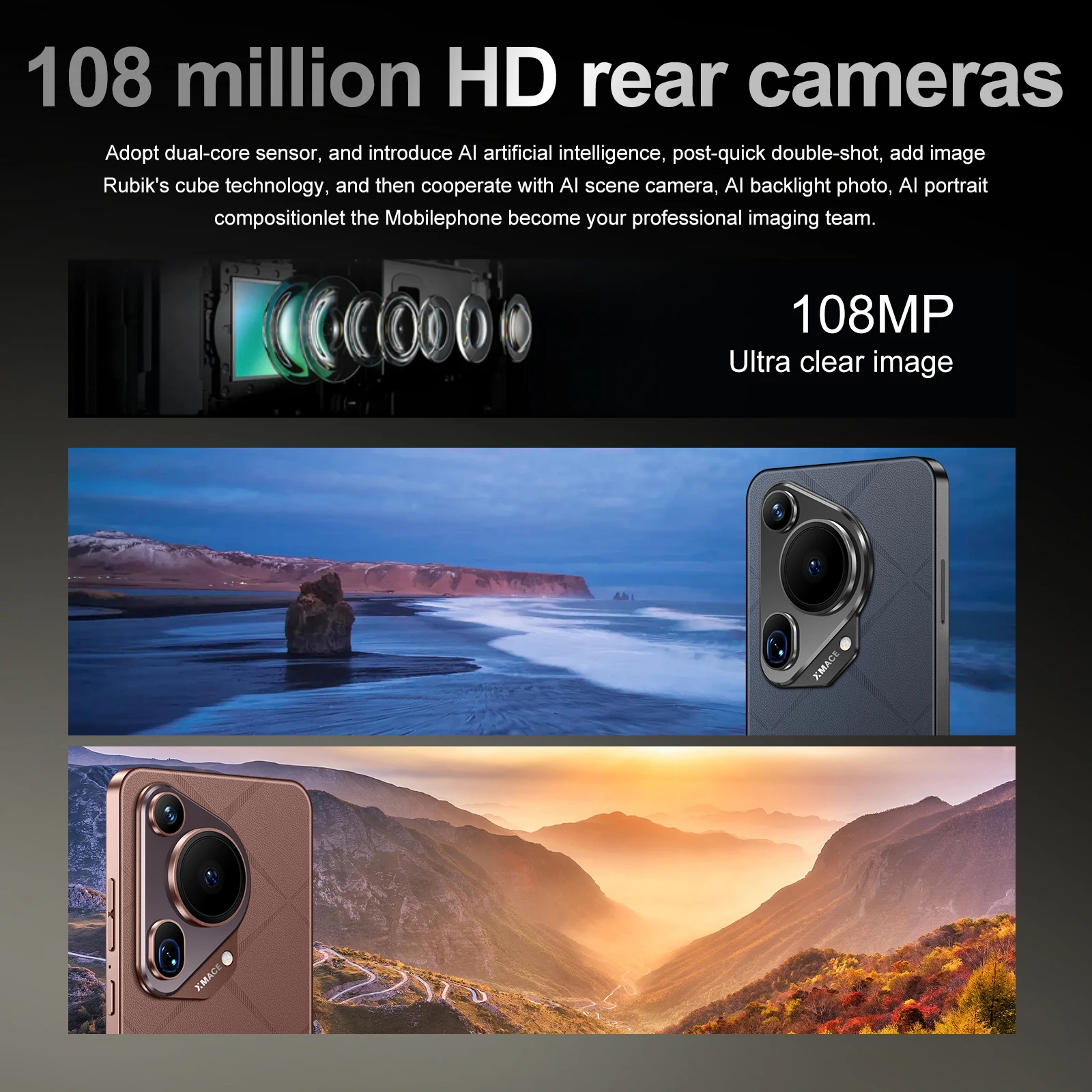 Hot Selling P70 Ultra original 7.3 inch 16GB+1TB 72MP+108MP Unlocked 10 Core Dual SIM Smart Phone Android Mobile SmartPhones