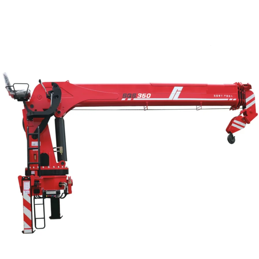 DFAC Mini Knuckle Boom Truck Mounted Crane Outrigger New Condition 1-60 Ton Loading Capacity Weichai Engine Liyuan Construction