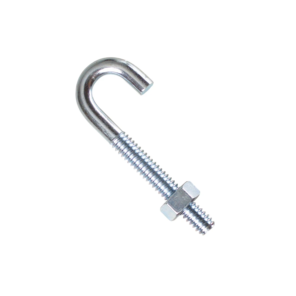 M12 M18 M24 класс 4 8 оцинкованный J-образный болт