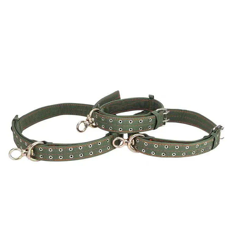 Farm Cow Collar Canvas Calf Collar Neck Strap Adjustable Buckle Livestock Traction Necklace