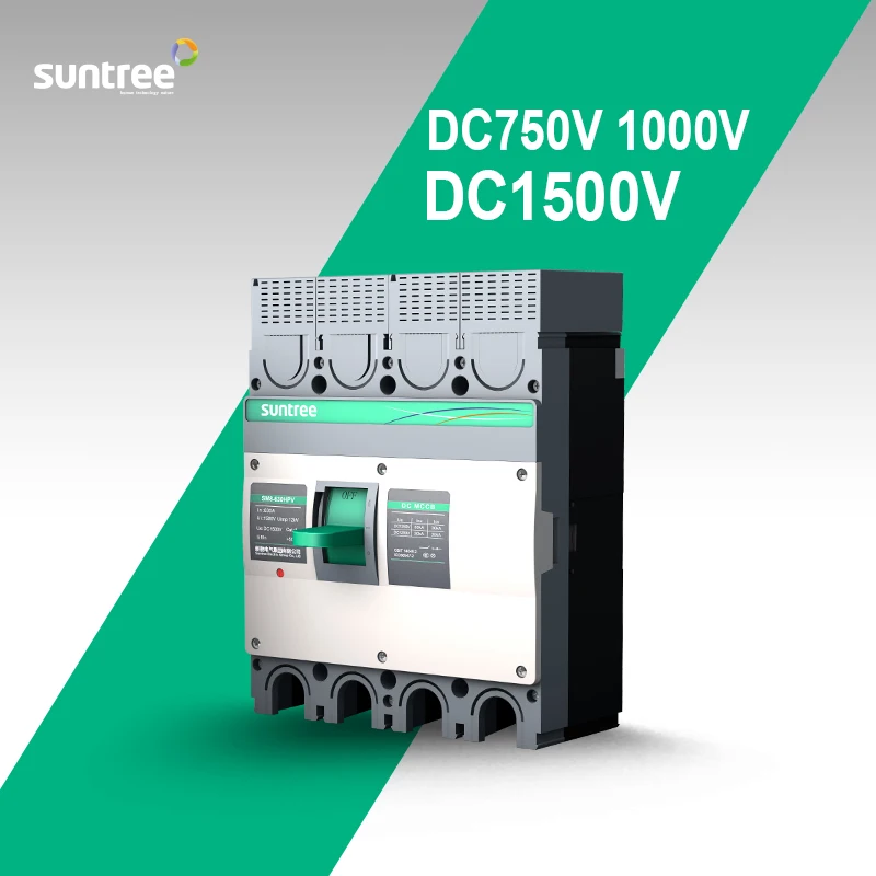 Электрический 4-полюсный автоматический 63A 250A 400A 630amp 1200V 1500V dc pv mccb выключатель