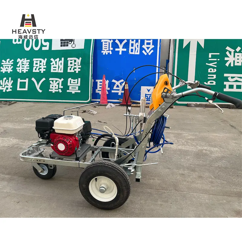 Double Painting Spraying Guns Proven Quality Manual Road Marking Spray Paint Machine Cold Plastic