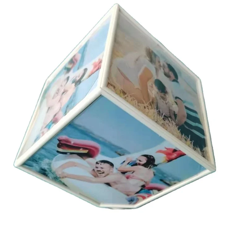
Cube Rotating 360 degree Photo Frame 11*11*11cm 