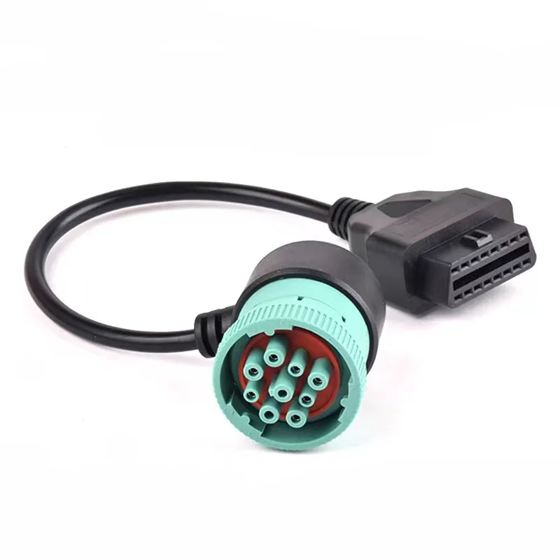 Automotive Cable J1939 9P Male to OBD 16P Female Connector Connection Cable