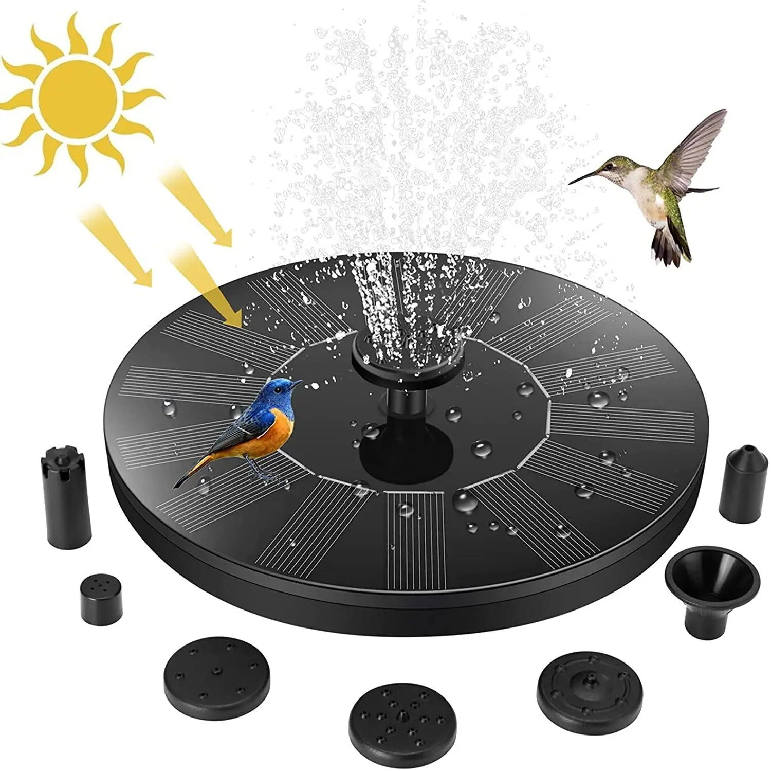  Dropshipping Solar Pond Fountain Garden Decoration Mini Floating Water