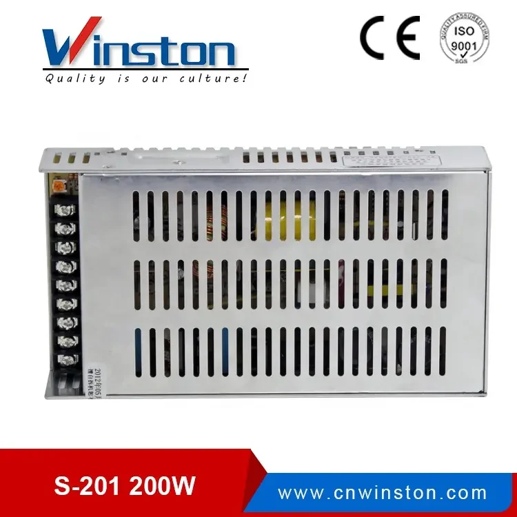 S-201 intelligent 200W 5V 12V 15V 24V 36V 48V Single LED Driver