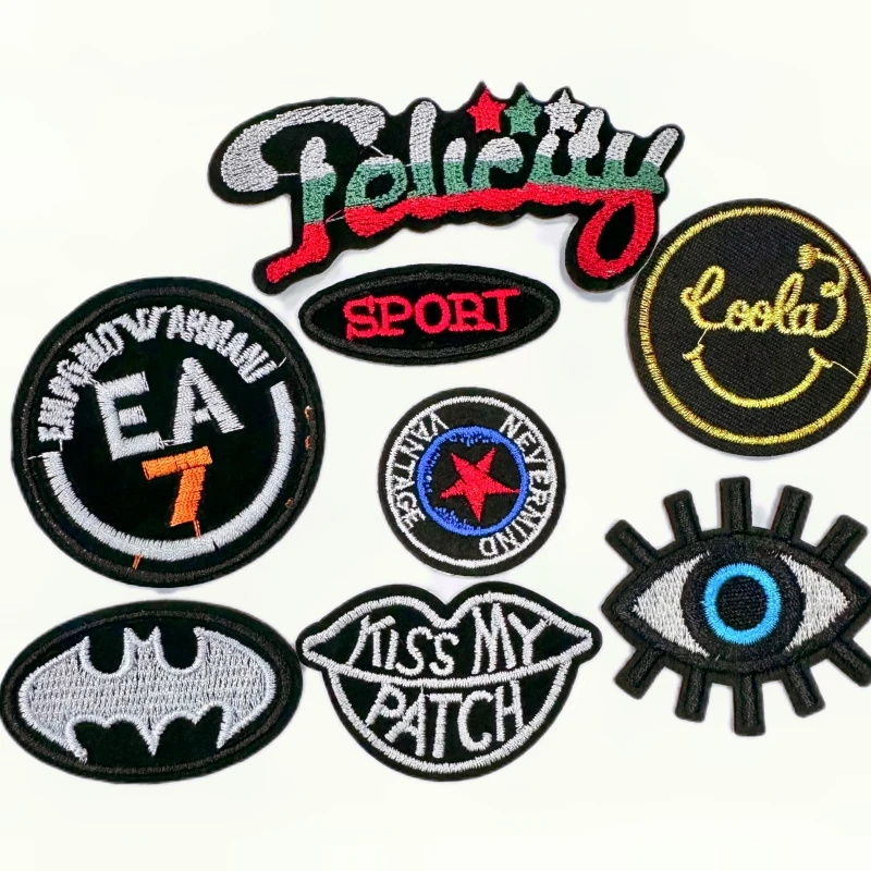 Personalized Design Custom Anime Cartoon Bear Animal Logo Embroidered Chenille Badge Patch for Kids embroidery patches letters