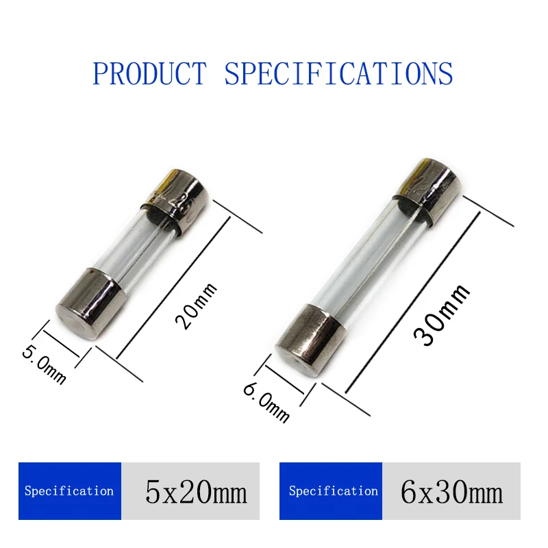 fast 5x20 glass tube fuse F3.15AL250V fuse tube quick break fuse 3150ma  protection components