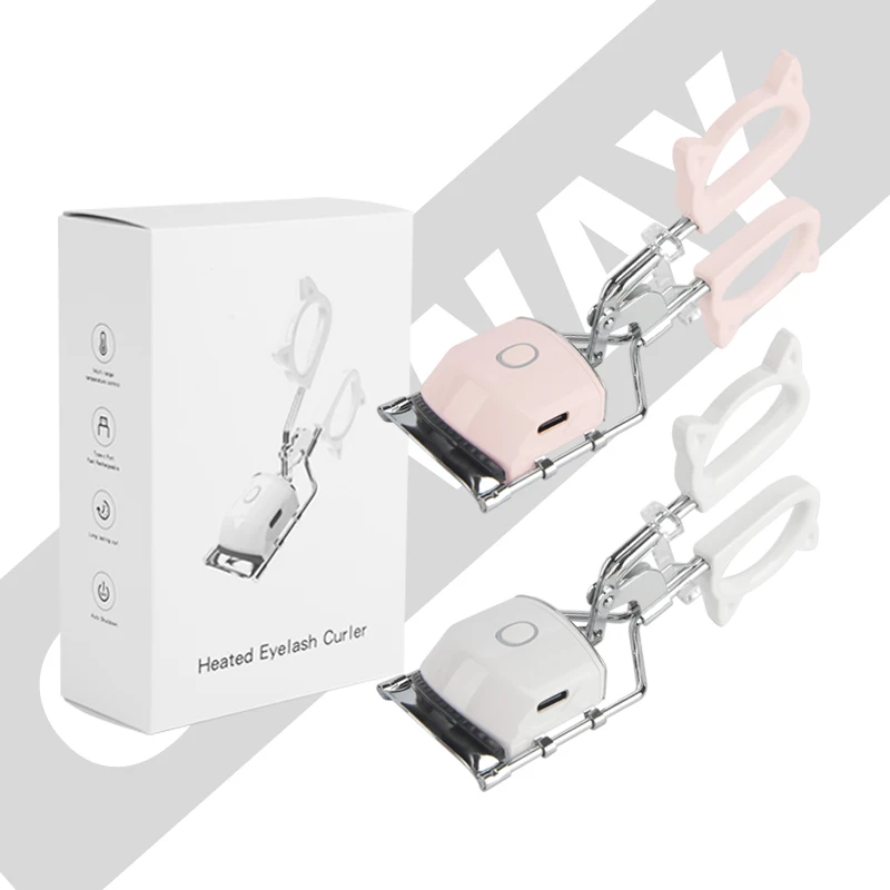 Eyelash Curler Heated Suitable Two Temperature Control Memory Rechargeable Heating Eyelash Clip For All Eyelashes