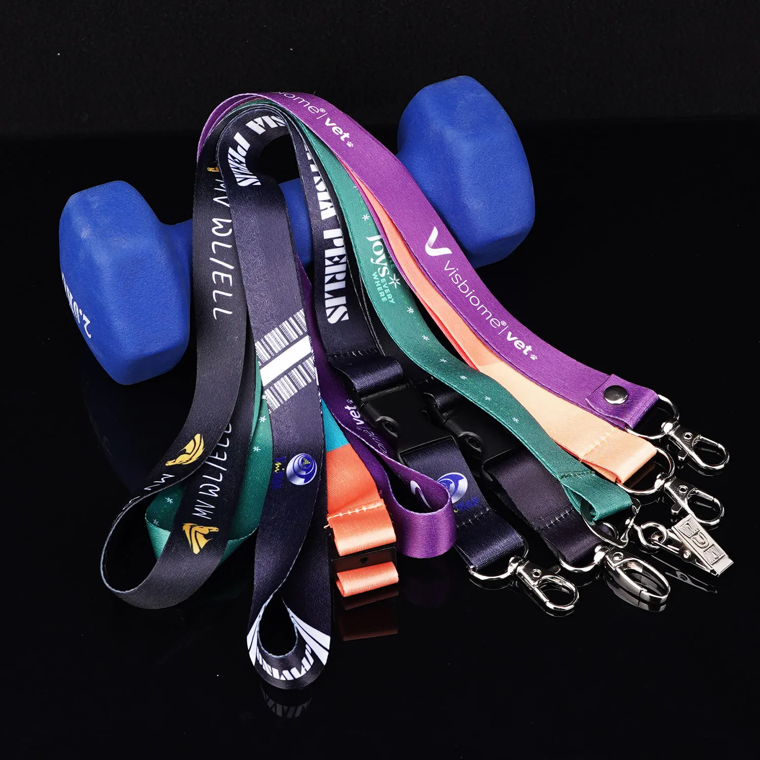 Personalized Neck Lanyard With Custom Logo Detached Sublimation Printed Polyester Nylon Lanyard