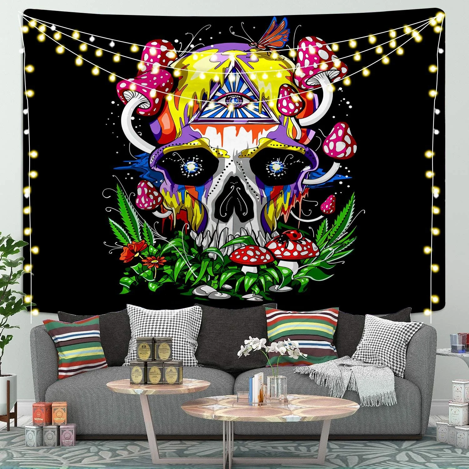 Different size latest digital flat print tapestry banner