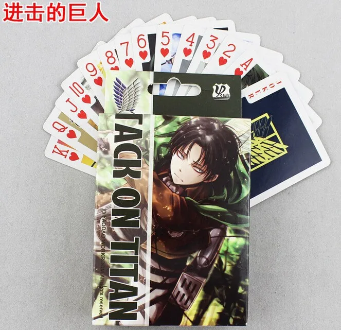 Toy Anime Demon Slayer Playing Cards Game Genshin Impact Poker Cartoon 52 Card Deck for Party Gifts