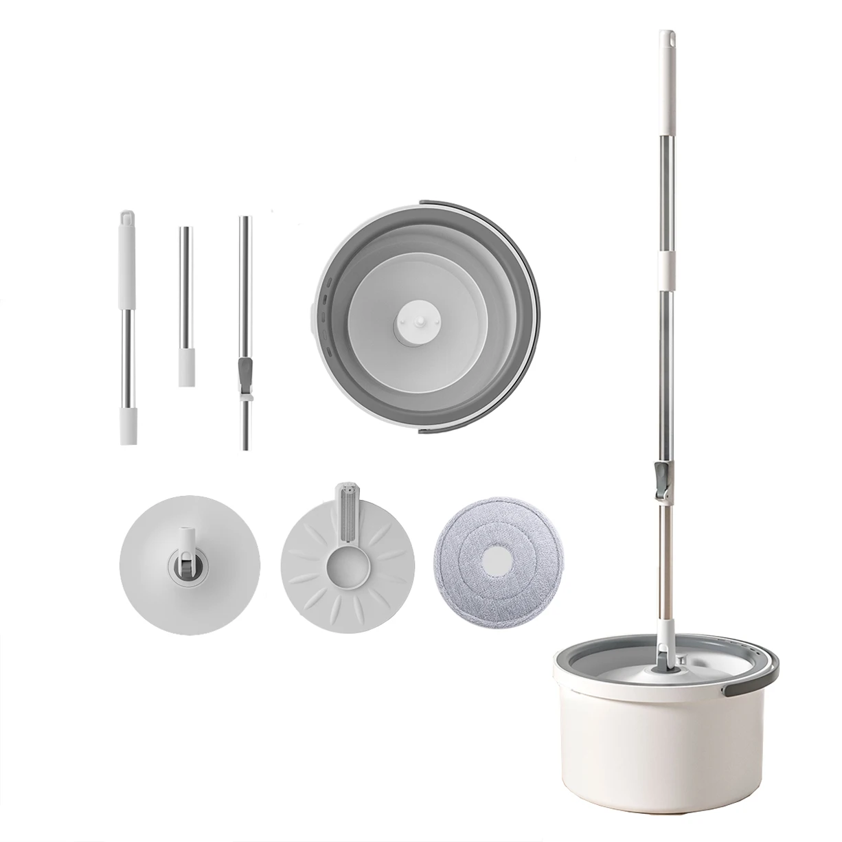 Household Floor Cleaning Tool Rotatable Spin 360 Mop Bucket Mops Cleaning Bathroom Pop with Bucket and Spin for Outdoor Floor