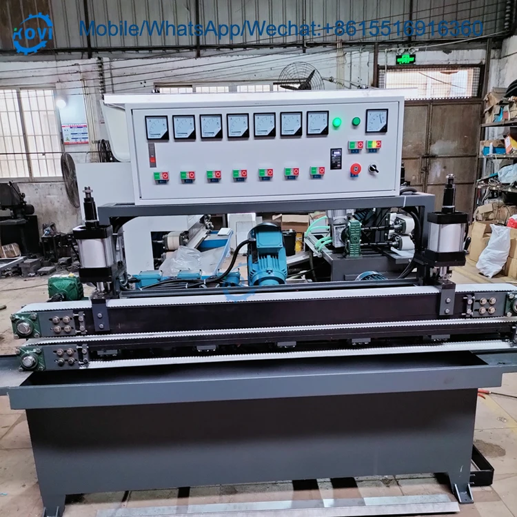 Stand 8 motor edge glass double edger grinding beveling machine glass mirror edge chamfering beveling polishing machine