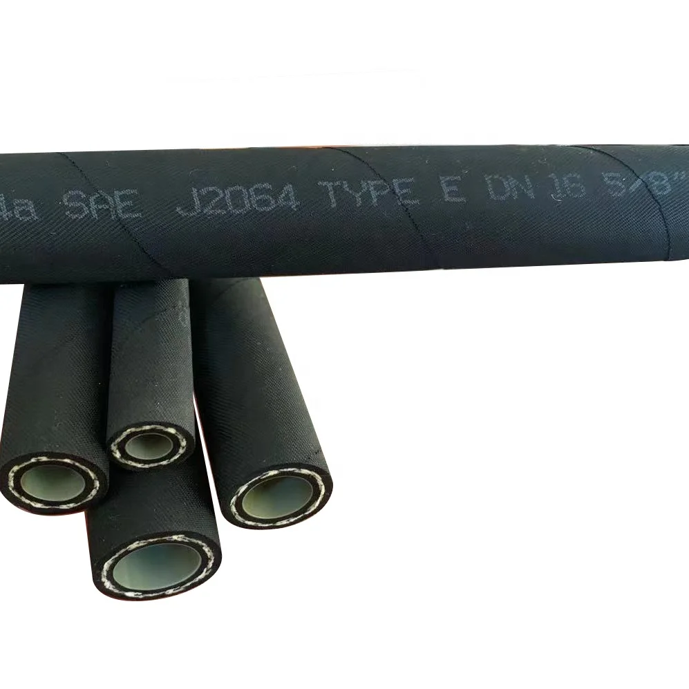 SAE J2064 5/16 Inch 8mm Cloth Surface Rubber AC Refrigerant Tube Refrigeration Hose for Truck