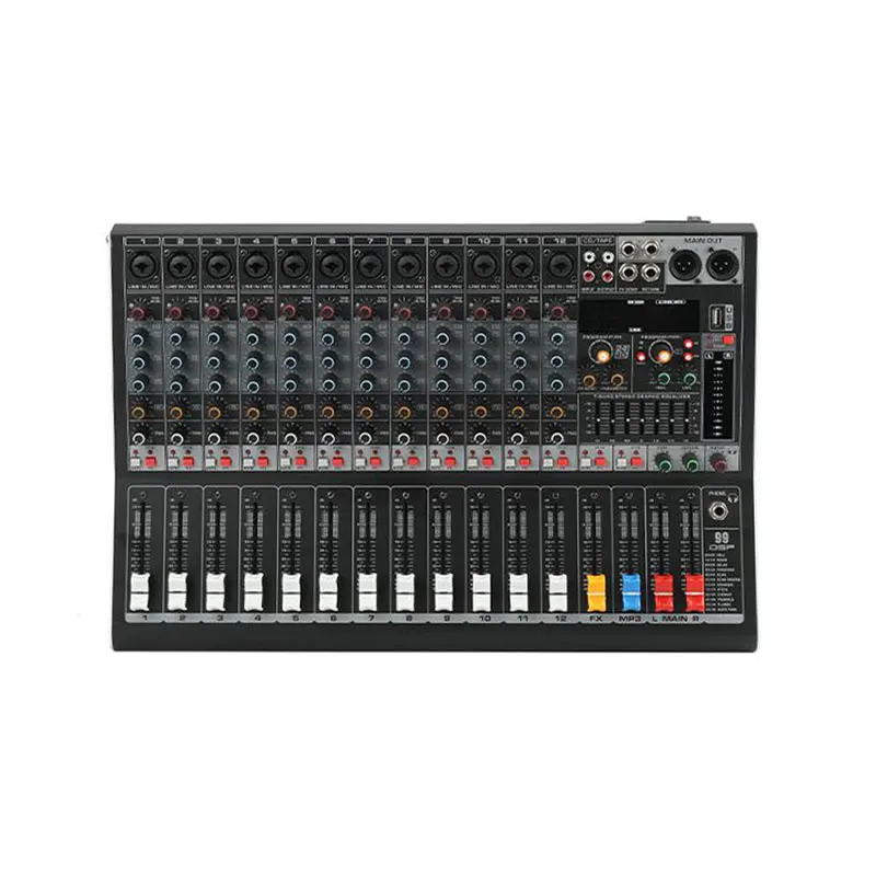 TEBO BG12 12 канал профессиональный аудио микшер консоль Usb караоке