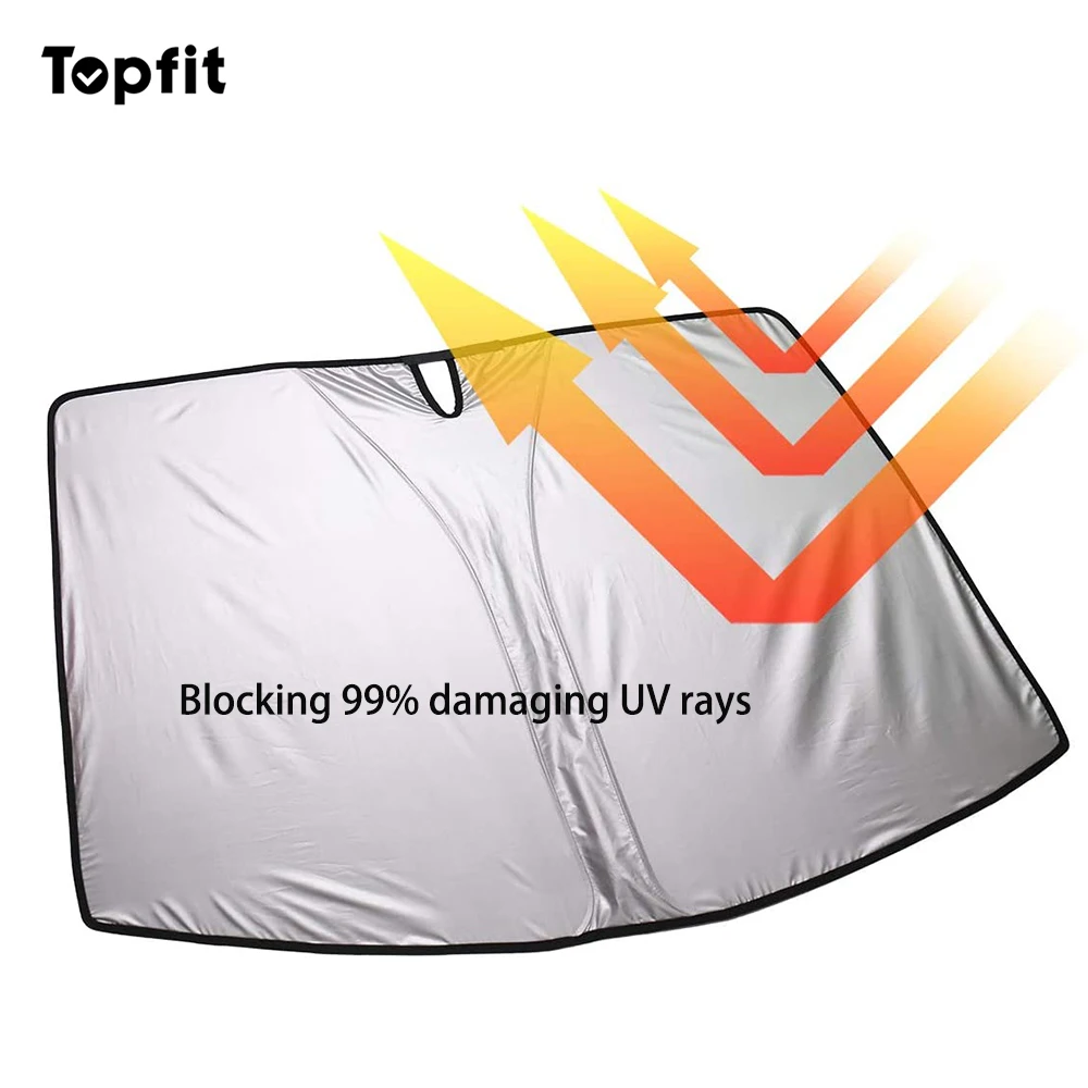 2021 Upgrade Windshield Sunshade Folding Sun Visor Protector Sun Shade Cover For Tesla Model 3 Y