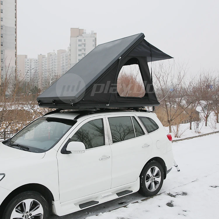 Unistrengh Portable car roof top tent roof rack hard shell 2 person rooftop tent with roof rack