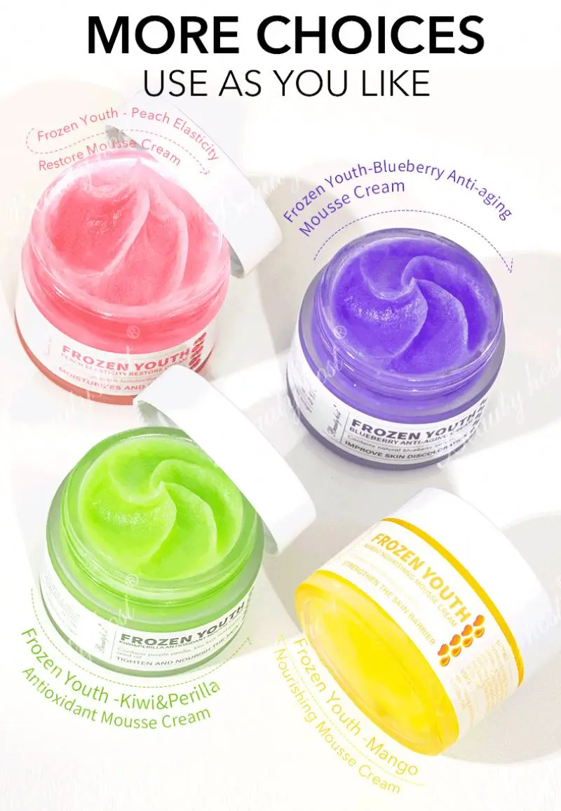 Skin Fruit Blueberry Mango Peach Kiwi & Perilla Best Whitening Face Cream in Malaysia Anti Aging Retinol Facial Cream Ki